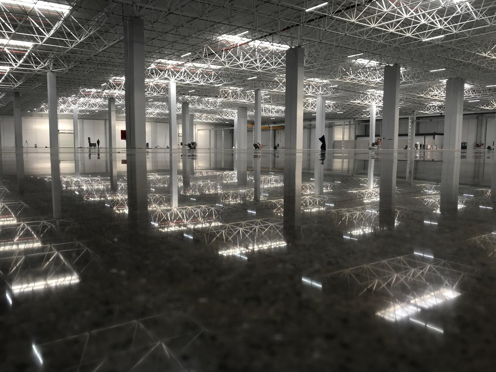 Beton Silim ve Beton Parlatma Uygulaması - Lityum Silikat Güçlendirme - Bikoza